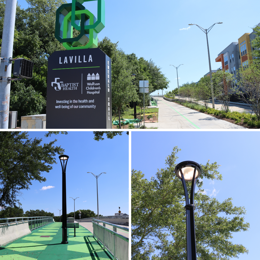 Light post on Emerald Trail