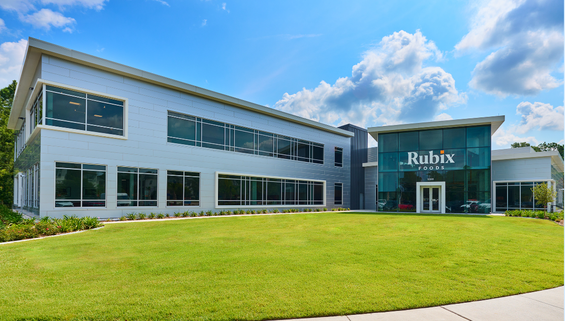 The entrance to Rubix Foods building