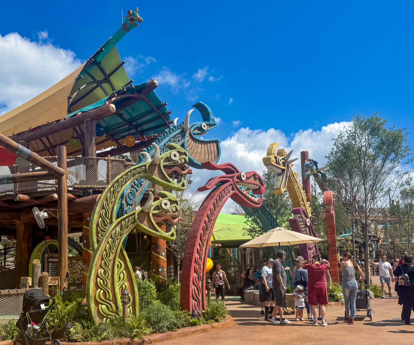 Dragons on display at Isle of Berk