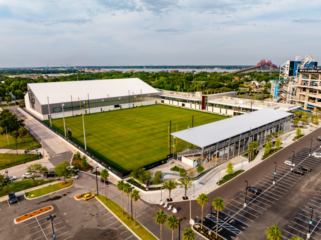 Practice field for Jacksonville Jaguars.